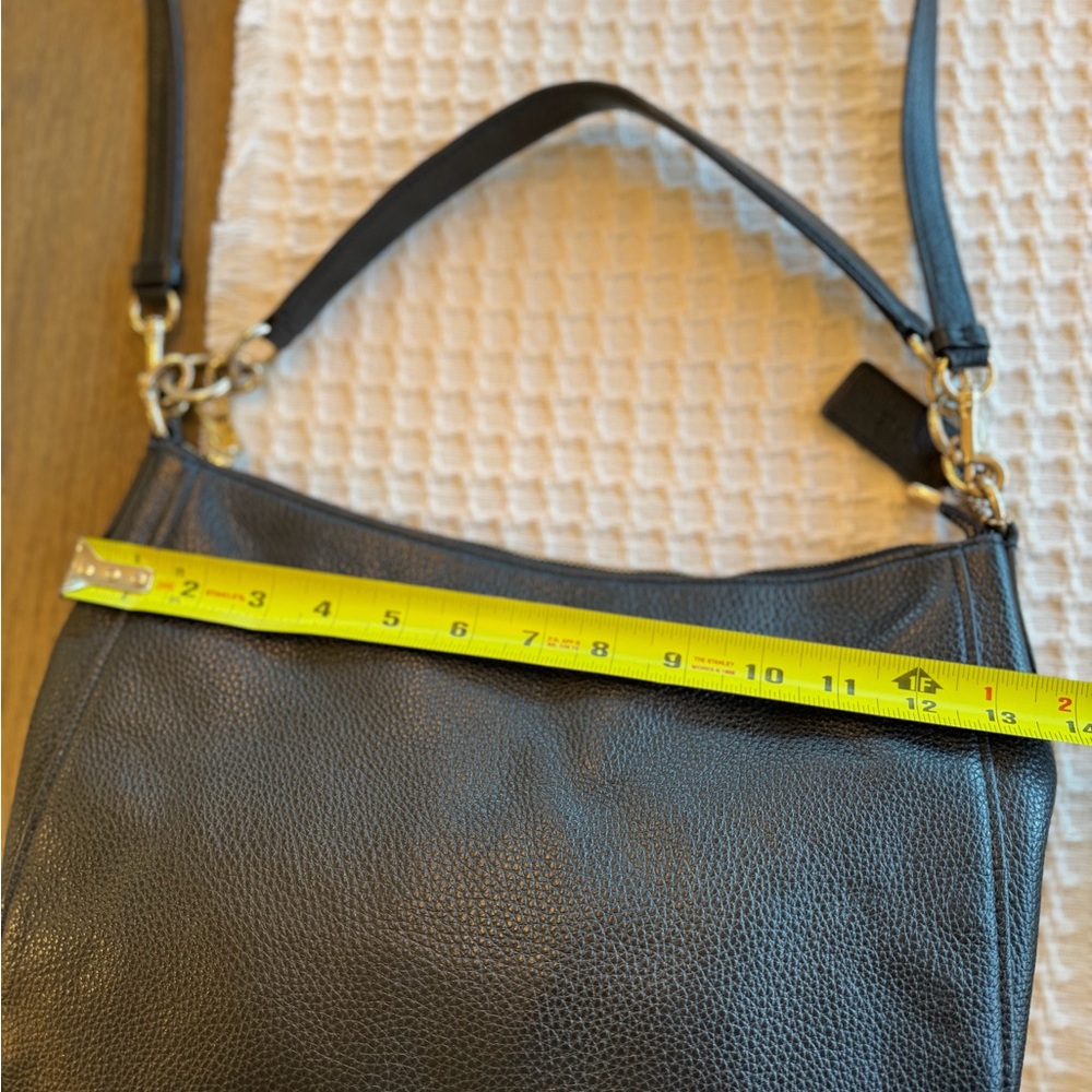 Coach Black Leather Shoulder Bag - Picture 7 of 16